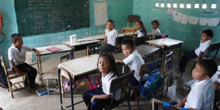 La escuela Marichen I en La Guajira. Foto Diario La Verdad.