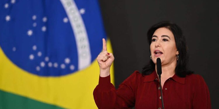 La ministra de Planificación y Presupuesto de Brasil, Simone Tebet. Foto de archivo.