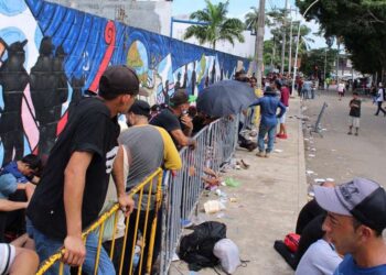 Migrantes irregulares cubano en México. Foto agencias.