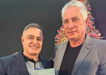 Tarek William Saab y Miguel Díaz-Canel. Foto @TarekWiliamSaab