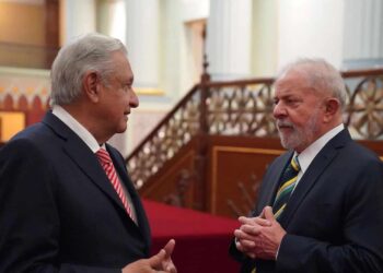 AMLO y Lula da Silva. Foto agencias.