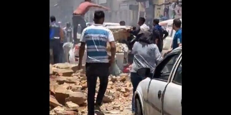 Cuenca, temblor. Foto captura de video.