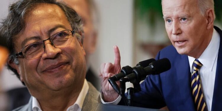 Gustavo Petro y Joe Biden. Foto collage.