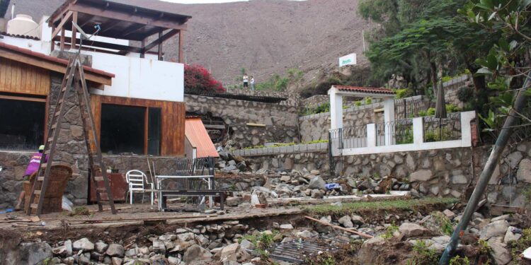 Lluvias, Perú. Foto de archivo.