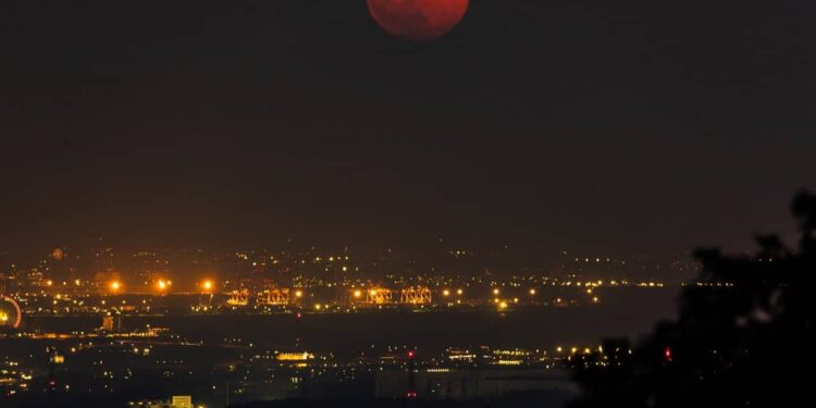 El Eclipse de Sangre. Foto referencial.