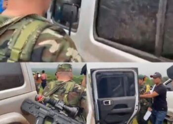 Lleva un fusil y se moviliza en una camioneta de alta gama - Foto Montaje Semana