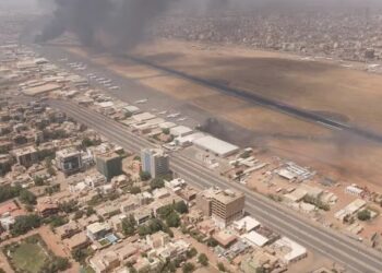 Smoke rises over the city as army and paramilitaries clash in power struggle, in Khartoum, Sudan, April 15, 2023 in this picture obtained from social media. Instagram @lostshmi/via REUTERS THIS IMAGE HAS BEEN SUPPLIED BY A THIRD PARTY. MANDATORY CREDIT