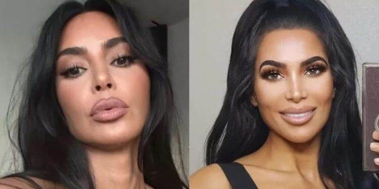 Kim Kardashian (izquierda) y Ashten Empire (derecha) tenían muchas similitudes, incluso en su fecha de nacimiento. Foto Instagram @kimkardashian @ashtens_empire