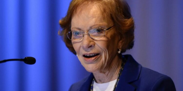 La exprimera dama de EE.UU. Rosalynn Carter. Foto de archivo.