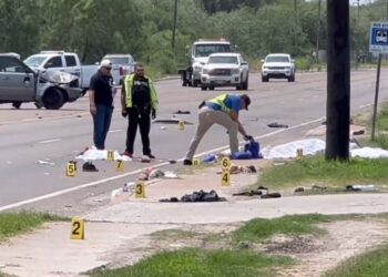 Migrantes arrollados Texas. Foto agencias.