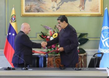 Firma del memorando de entendimiento, CPI. Maduro. Foto @PresidencialVen