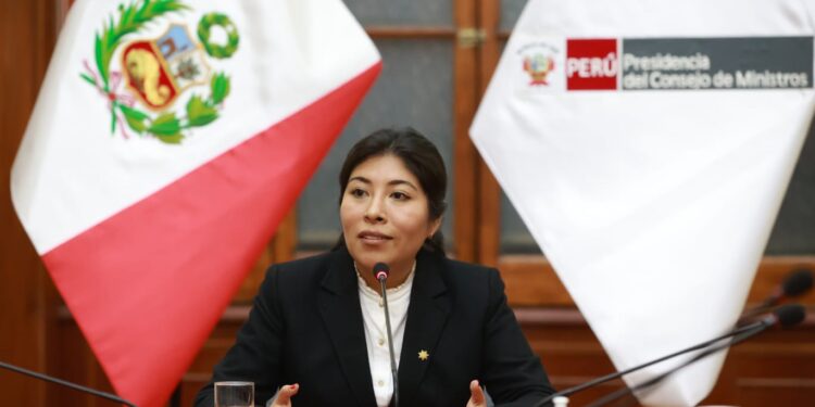 La exprimera ministra de Perú, Betssy Chávez. Foto de archivo.