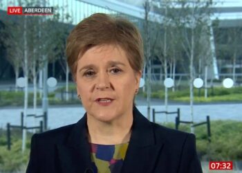 La exprimera ministra escocesa Nicola Sturgeon. Foto captura.