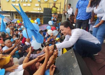 María Corina Machado en Cojedes. Foto Prensa Vente