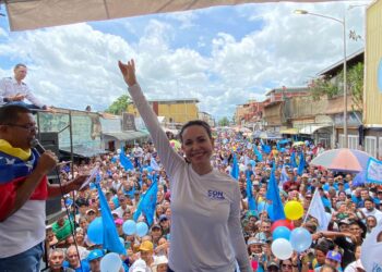 María Corina Machado en Cojedes. Foto Prensa Vente