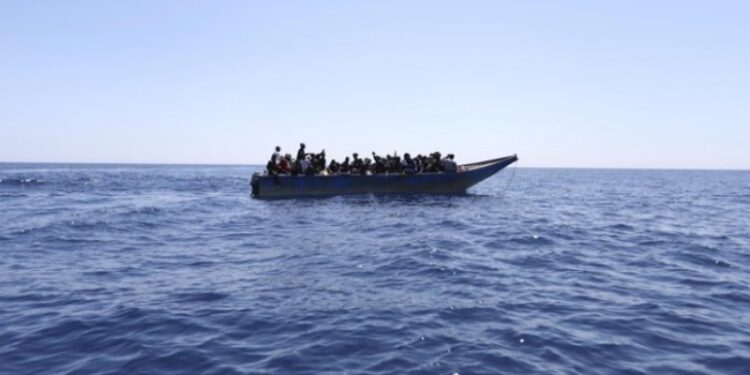Un naufragio Lampedusa. Foto de archivo.