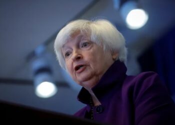 Janet Yellen en una conferencia en Beijing (Reuters)