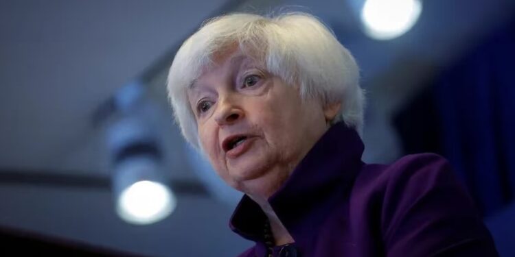 Janet Yellen en una conferencia en Beijing (Reuters)