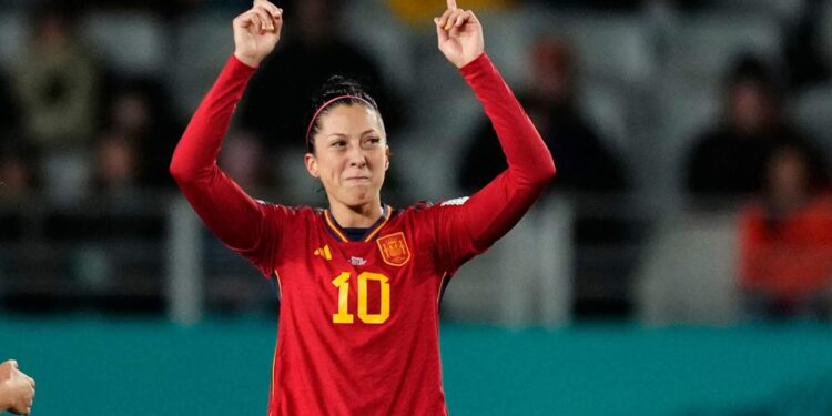 Jennifer Hermoso during the FIFA Women's World Cup Australia & New Zealand 2023 Group C match between Spain and Zambia at Eden Park on July 26, 2023 in Auckland / Tamaki Makaurau, New Zealand.