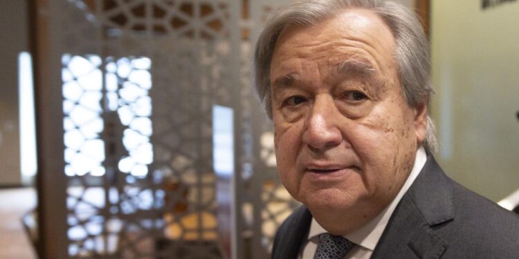 António Guterres. Foto de archivo.