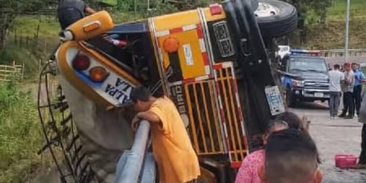 Accidente autobús Nicaragua. Foto agencias.