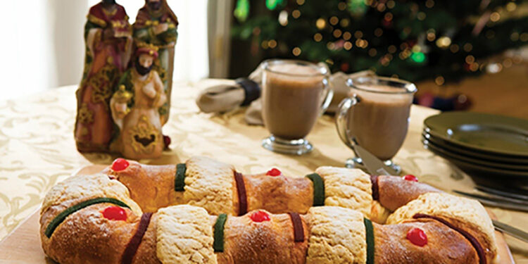 Rosca de reyes. Foto de archivo.