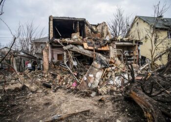 Una casa destruida por un ataque con misiles rusos, mientras continúa la ofensiva de Rusia contra Ucrania, en Kiev, Ucrania. 29 de diciembre de 2022.  REUTERS/Vladyslav Musiienko