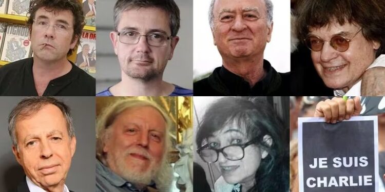 Tignous, Charb, Georges Wolinski, Jean Cabut, Bernard Marris, Honoré y Elsa Cayat, 7 de los muertos en el atentado a Charlie Hebdo, y la pancarta que se hizo universal: Je suis Charlie.