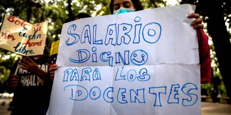 Docentes, protestas. EFE.