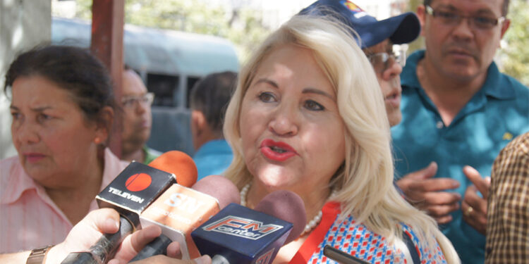 Marlene Hernández, presidenta de la Federación Venezolana de Maestros. Foto de archivo.