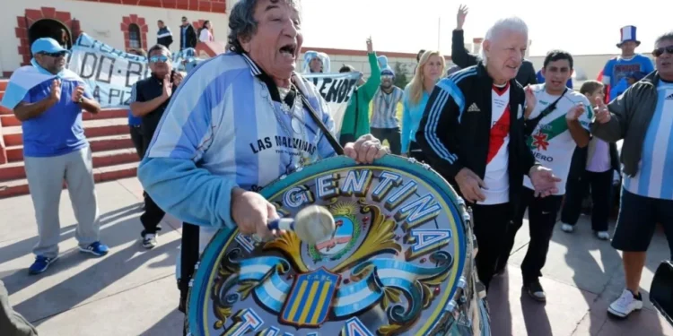 Carlos Pascual 'El Tula'. Hincha Argentina. Foto de archivo.