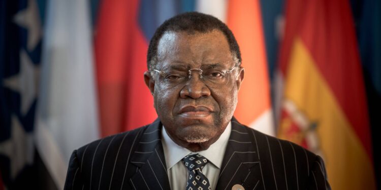 Hage Geingob. Foto de archivo.