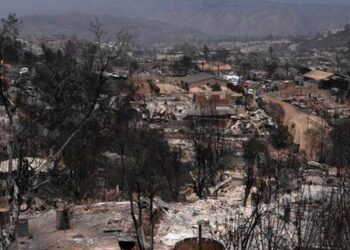 Incendios Chile. Foto de archivo.