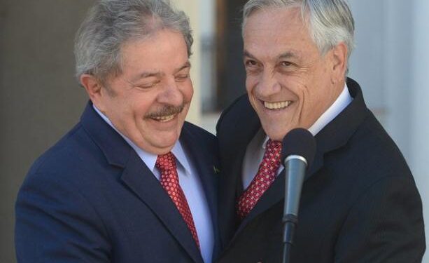 Lula Da Silva. Sebastián Piñera.