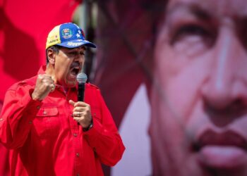 Maduro durante la celebración de los 32 años del 4 de febrero. FOTO: EFE/ Rayner Peña R