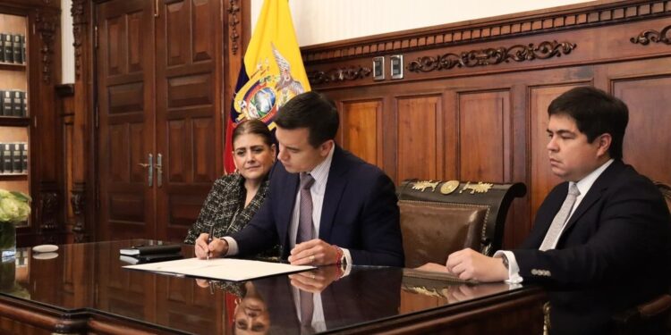 Presidente de Ecuador, Daniel Noboa. Foto agencias.