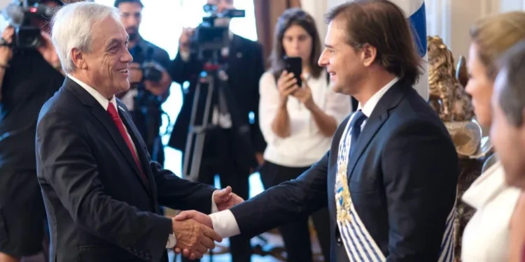 Sebastián Piñera y Luis Lacalle Pou