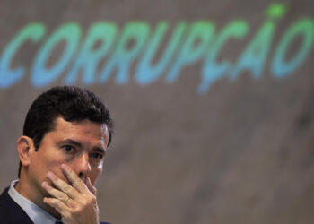 Brazil's future Minister of Justice, Sergio Moro during a National forum about combating corruption in Rio de Janeiro on November 23, 2018. AFP PHOTO/Carl de Souza