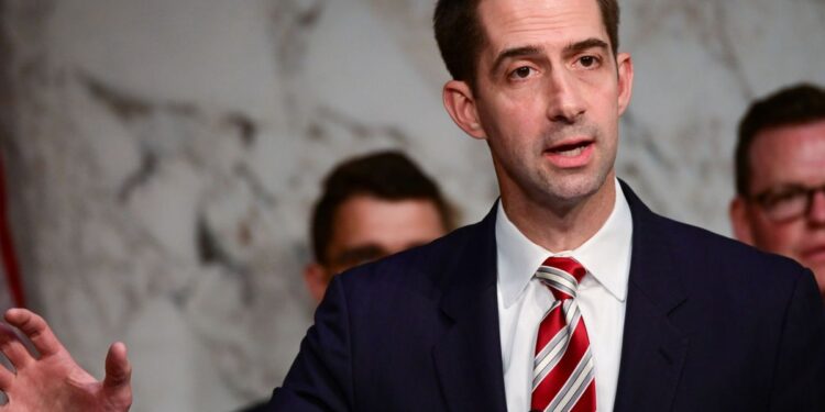 Senador republicano Tom Cotton.