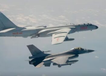 Aviones chinos en el espacio aéreo de Taiwán (Taiwan Ministry of National DefenseHandout via REUTERS).