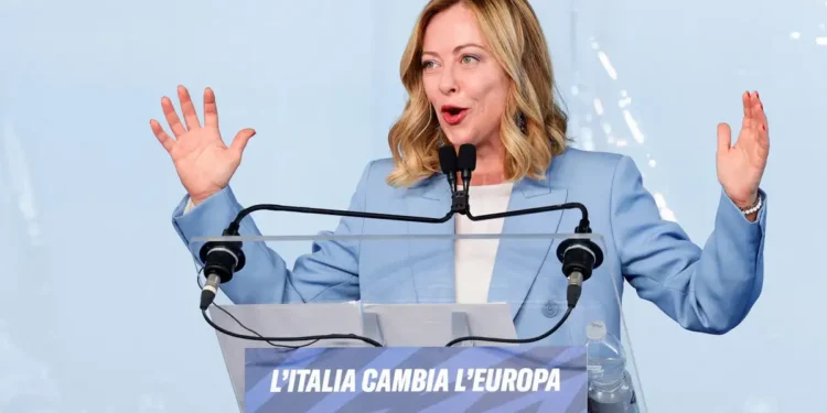 La primera ministra italiana, Giorgia Meloni.