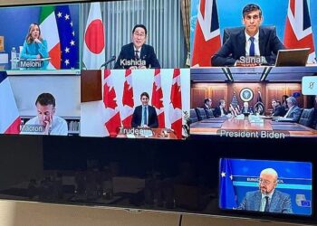 Los líderes del G7 discuten el ataque iraní a Israel en una videoconferencia (Charles MichelXREUTERS).