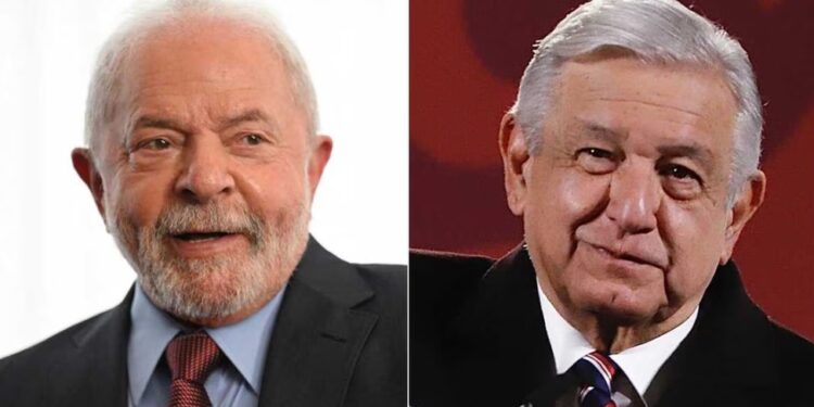 Lula da Silva, AMLO. Foto collage.