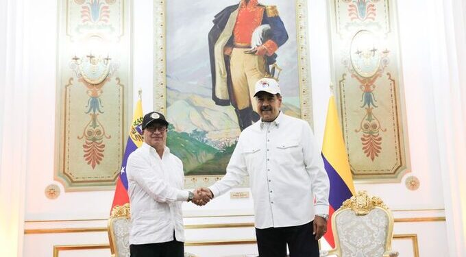 Gustavo Petro y Nicolás Maduro. Foto @PresidencialVen