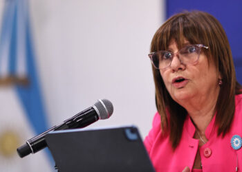 La ministra argentina de Seguridad, Patricia Bullrich