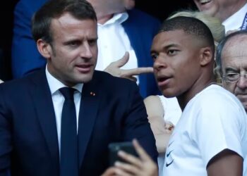 El presidente francés Emmanuel Macron develó que el futuro de Kylian Mbappé estaría en el Real Madrid (EFEEPAIAN LANGSDON).