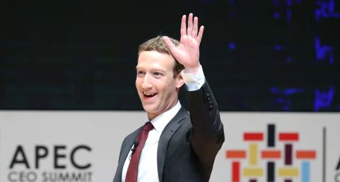 Mark Zuckerberg, el CEO de Meta, en una conferencia de prensa, donde habla del futuro de la tecnología y su visión como líder de una de las empresas más valiosas del mundo. (EFE/Ernesto Arias)