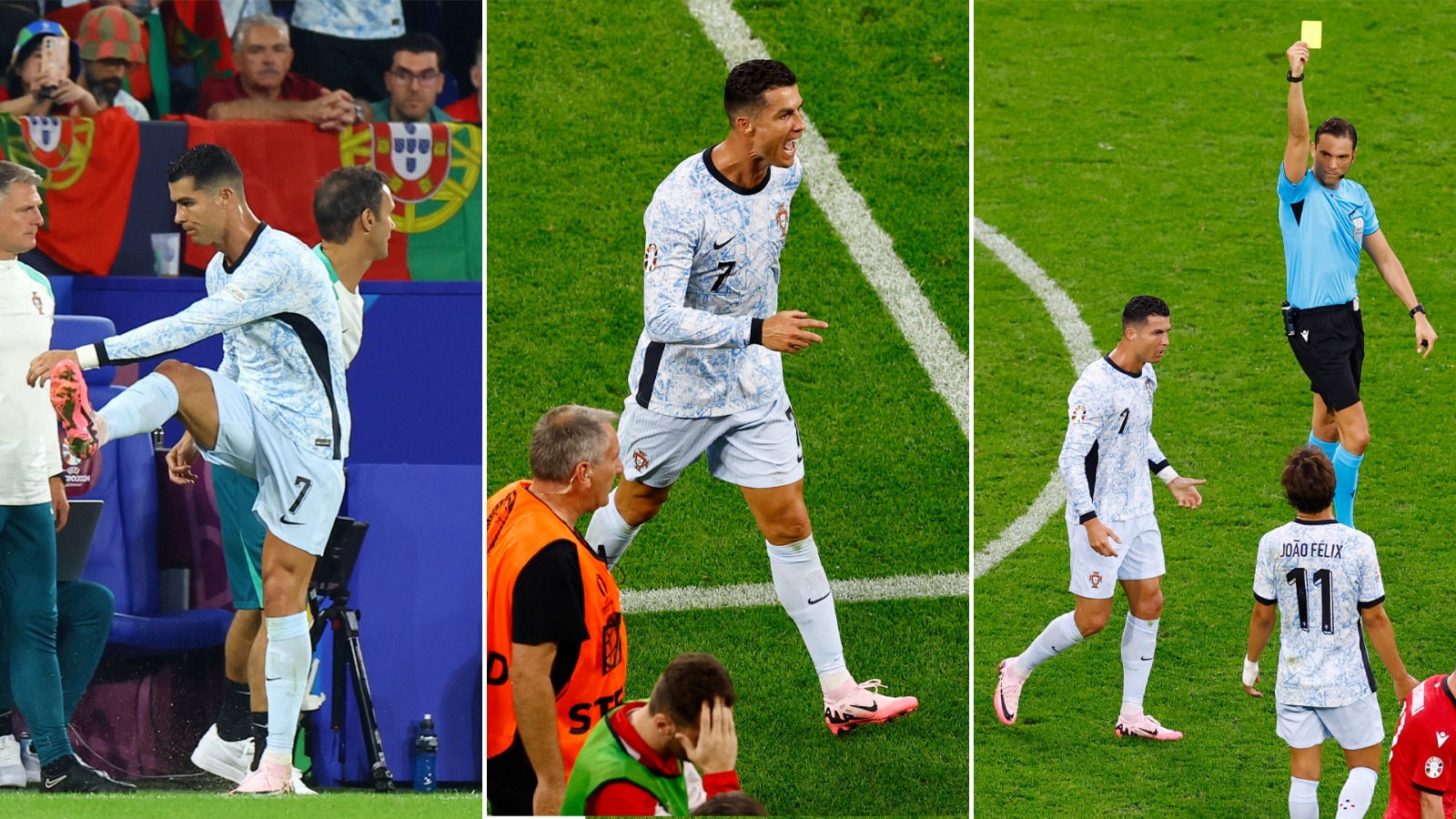 A fúria de Cristiano Ronaldo durante a derrota histórica de Portugal contra a Geórgia: o polêmico gesto durante sua substituição – AlbertoNews