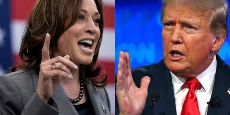 Kamala Harris, Donald Trump.