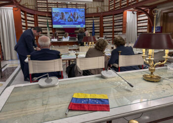 ROMA, 31/10/2024.- La líder opositora en Venezuela María Corina Machado intervino este jueves en un foro en el Parlamento italiano sobre la situación en su país e instó a presionar para el final del Gobierno de Nicolás Maduro "elevando el coste de permanencia en el poder". EFE-TV ITALIA